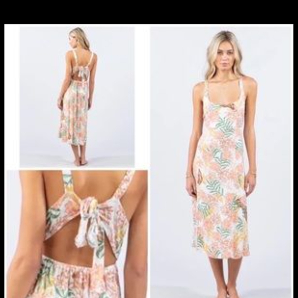 Rip Curl Floral Dress in Pastel Hues